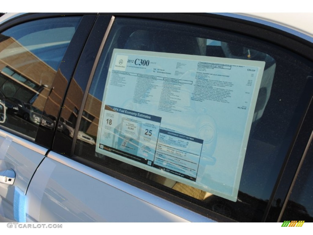 2012 Mercedes-Benz C 300 Sport 4Matic Window Sticker Photo #54860935