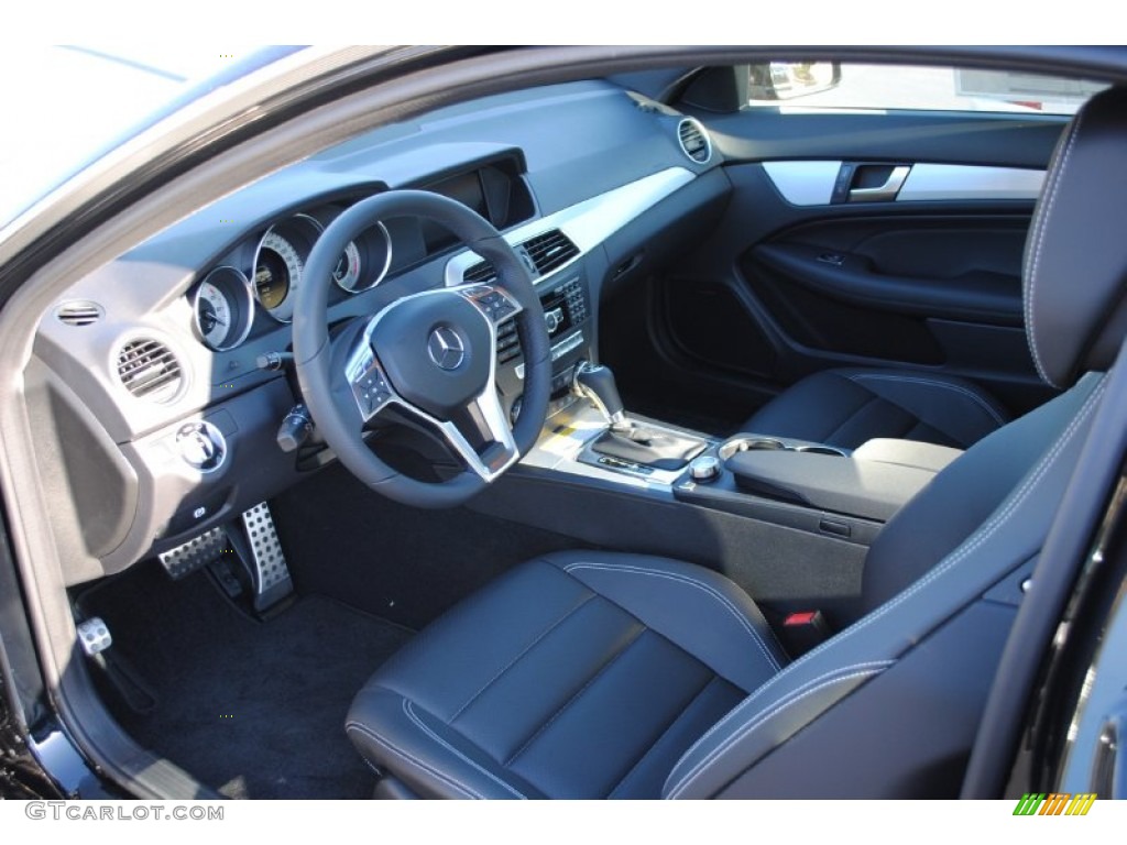 Black Interior 2012 Mercedes-Benz C 250 Coupe Photo #54861019