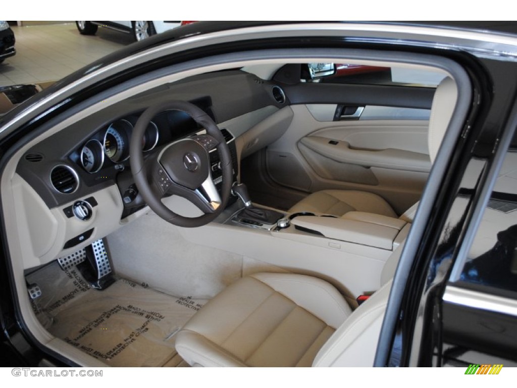 Almond Beige/Mocha Interior 2012 Mercedes-Benz C 250 Coupe Photo #54861091