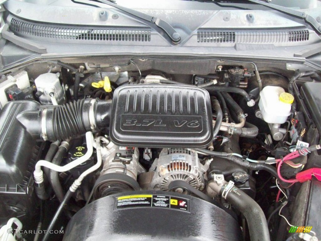 2006 Mitsubishi Raider LS Double Cab 4x4 3.7 Liter SOHC 24 Valve V6 Engine Photo #54861529