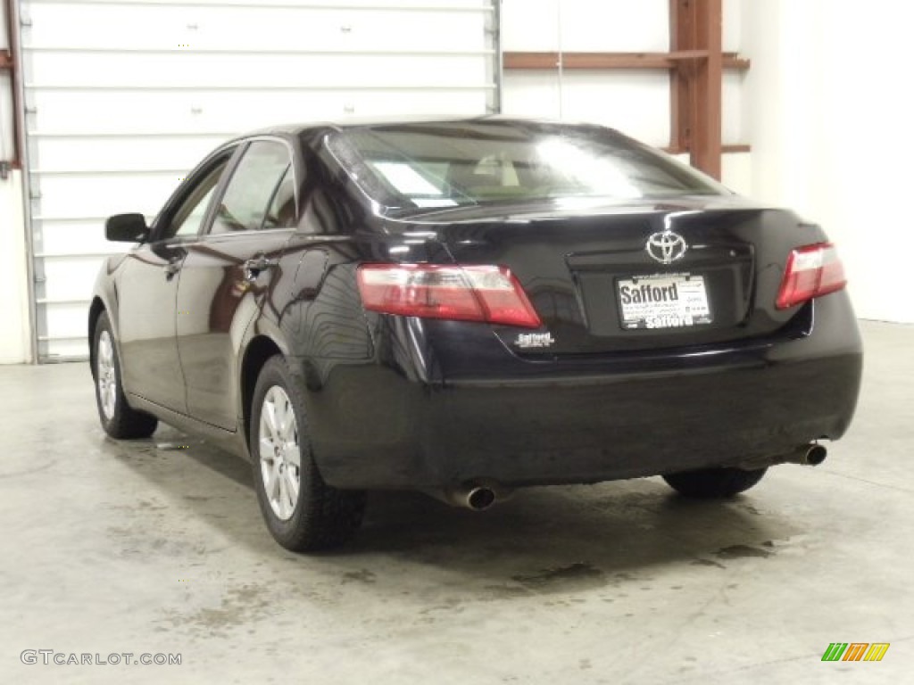 2007 Camry XLE V6 - Black / Bisque photo #3