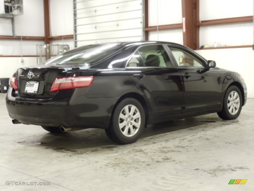 2007 Camry XLE V6 - Black / Bisque photo #5