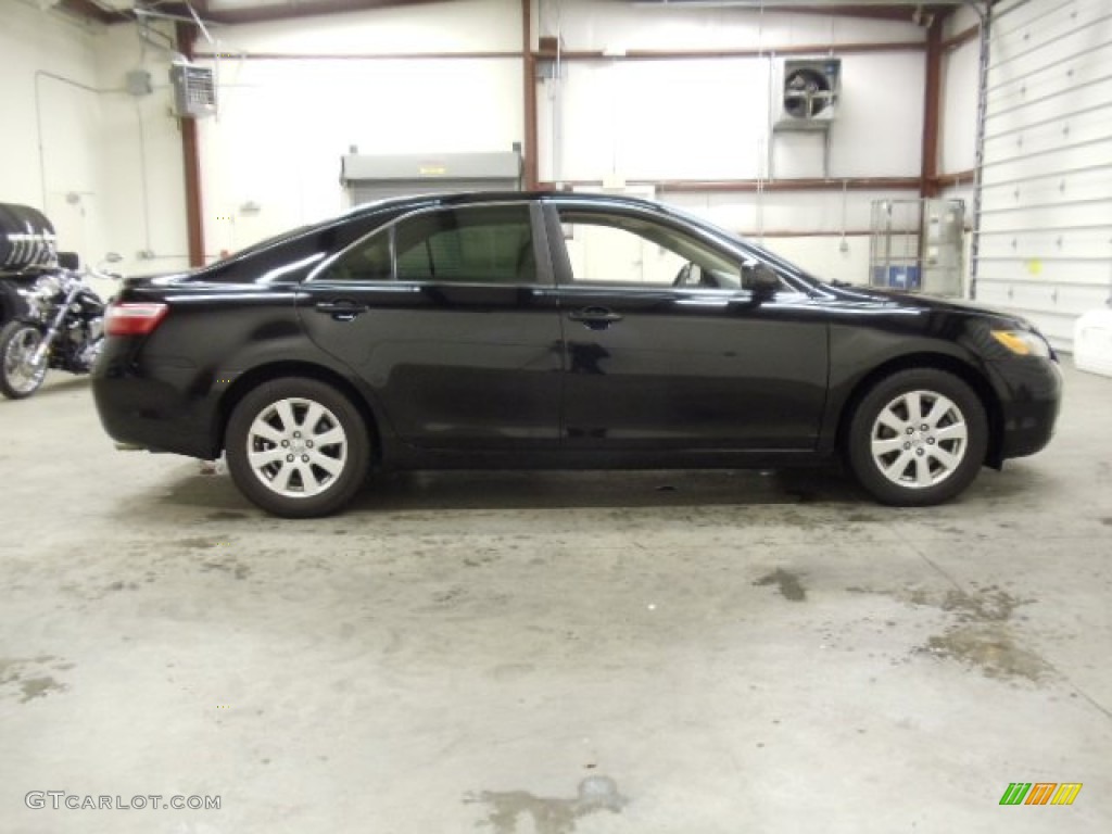 2007 Camry XLE V6 - Black / Bisque photo #6