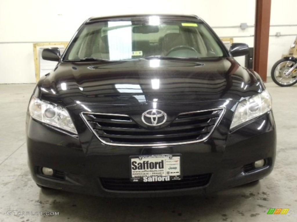 2007 Camry XLE V6 - Black / Bisque photo #8