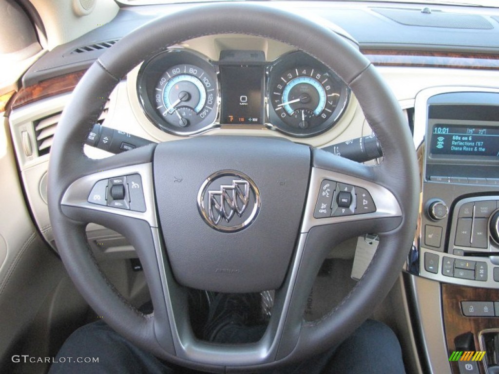 2012 Buick LaCrosse FWD Cashmere Steering Wheel Photo #54861835