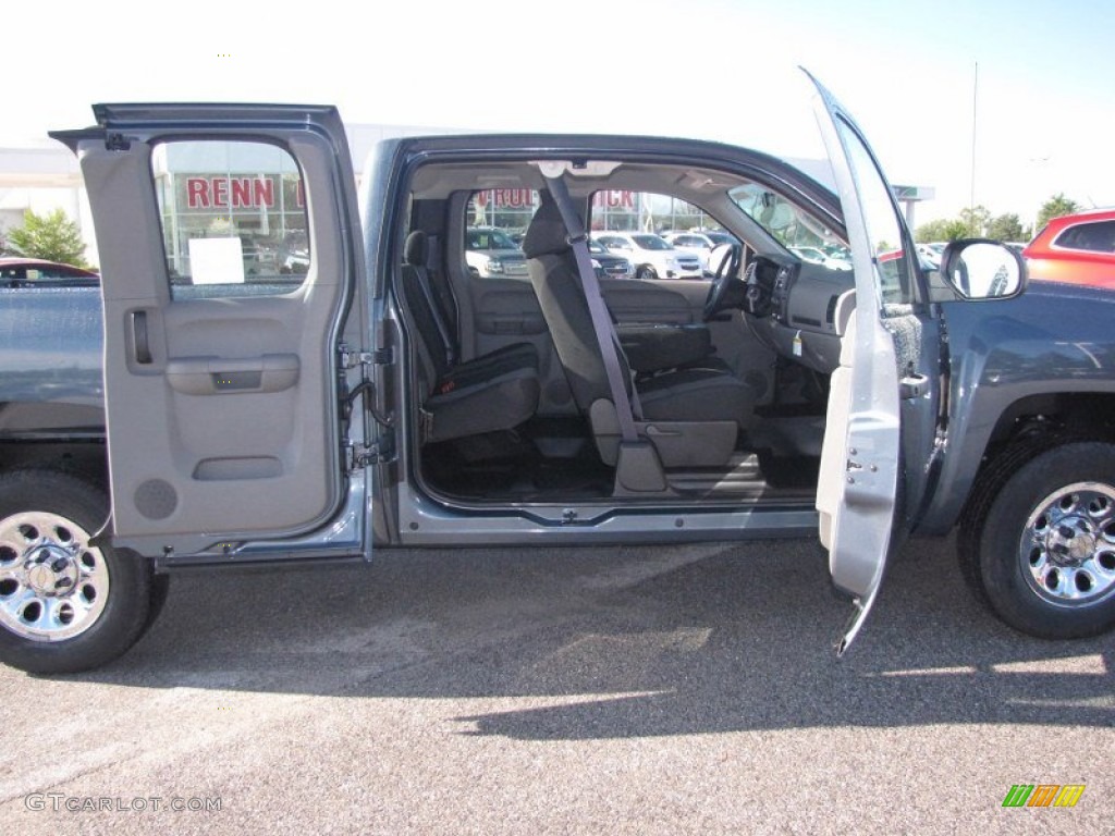 2012 Silverado 1500 LS Extended Cab - Blue Granite Metallic / Dark Titanium photo #13