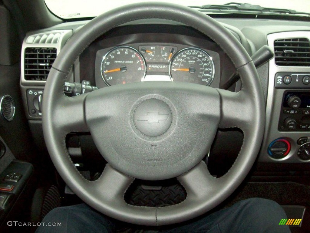 2012 Chevrolet Colorado LT Crew Cab 4x4 Ebony Steering Wheel Photo #54862282