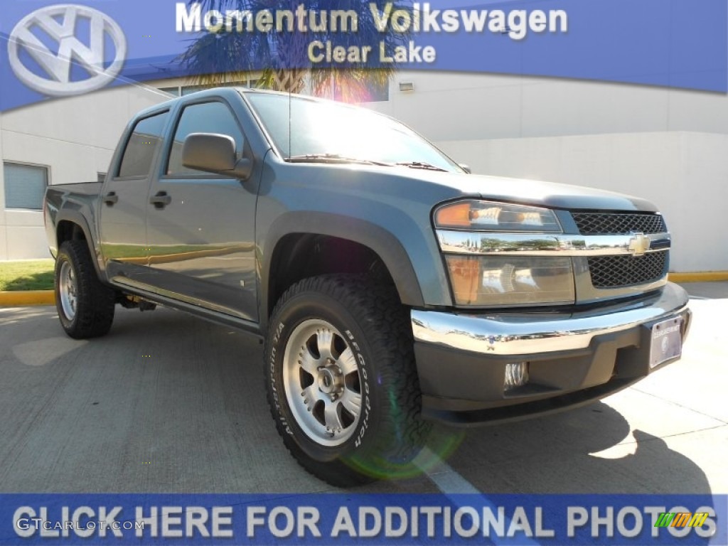 2006 Colorado LT Crew Cab 4x4 - Blue Granite Metallic / Very Dark Pewter photo #1