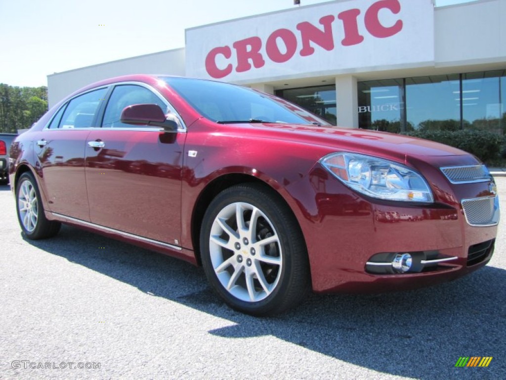 2008 Malibu LTZ Sedan - Red Jewel Tint Coat / Ebony photo #1