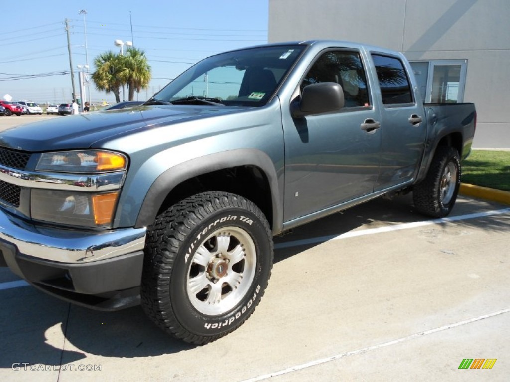 2006 Colorado LT Crew Cab 4x4 - Blue Granite Metallic / Very Dark Pewter photo #3