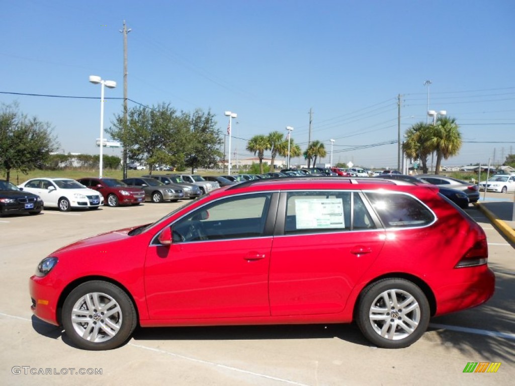 Tornado Red 2012 Volkswagen Jetta TDI SportWagen Exterior Photo #54862954