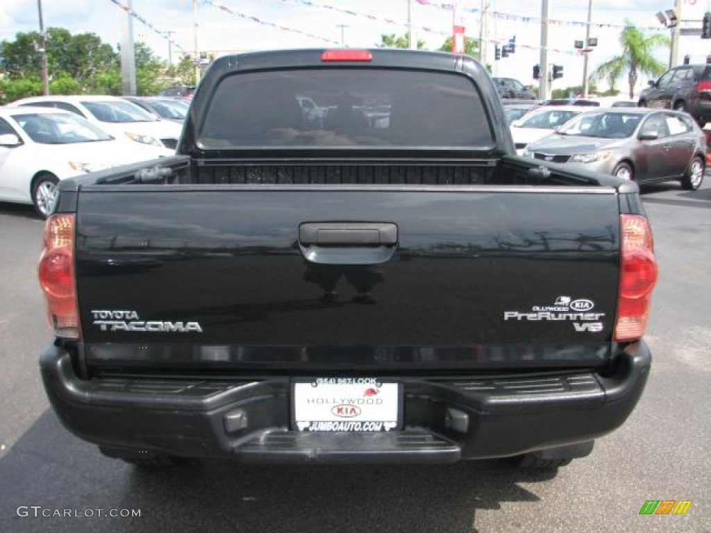 2008 Tacoma V6 PreRunner Double Cab - Black Sand Pearl / Graphite Gray photo #8