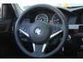Black 2009 BMW 5 Series 550i Sedan Steering Wheel