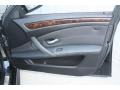 Black 2009 BMW 5 Series 550i Sedan Door Panel