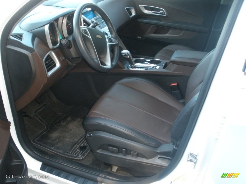 Brownstone/Jet Black Interior 2011 Chevrolet Equinox LTZ Photo #54866044