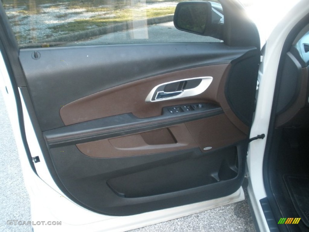 2011 Chevrolet Equinox LTZ Brownstone/Jet Black Door Panel Photo #54866053