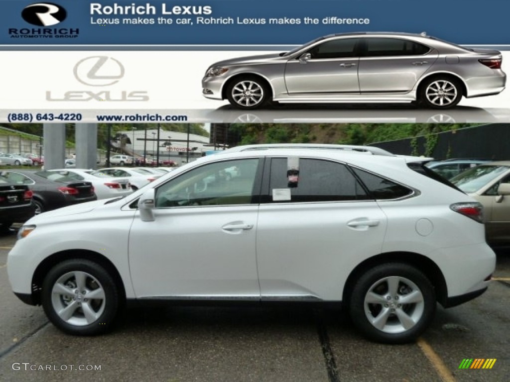 2012 RX 350 AWD - Starfire White Pearl / Parchment photo #1