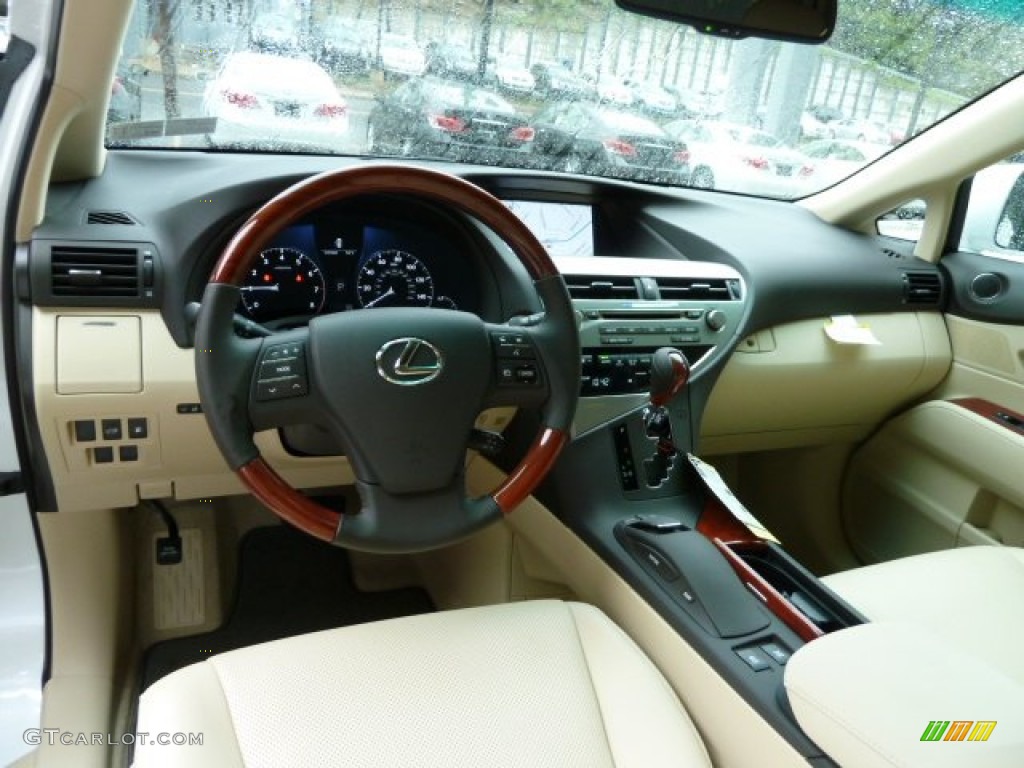 2012 Lexus RX 350 AWD Parchment Dashboard Photo #54868186