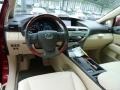 Parchment 2012 Lexus RX 350 AWD Interior Color