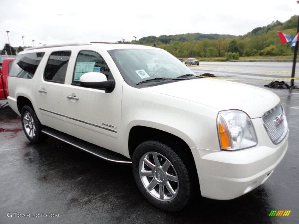 White Diamond Tricoat 2012 GMC Yukon XL Denali AWD Exterior Photo #54869782