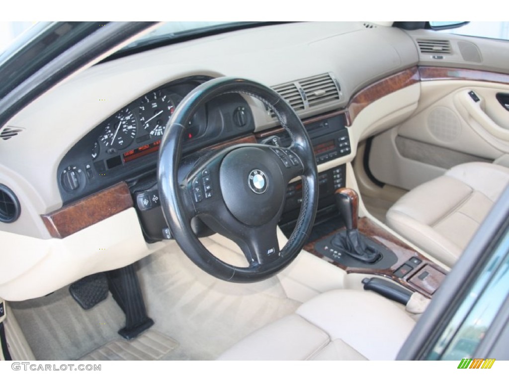 2002 BMW 5 Series 530i Sedan Sand Dashboard Photo #54870236