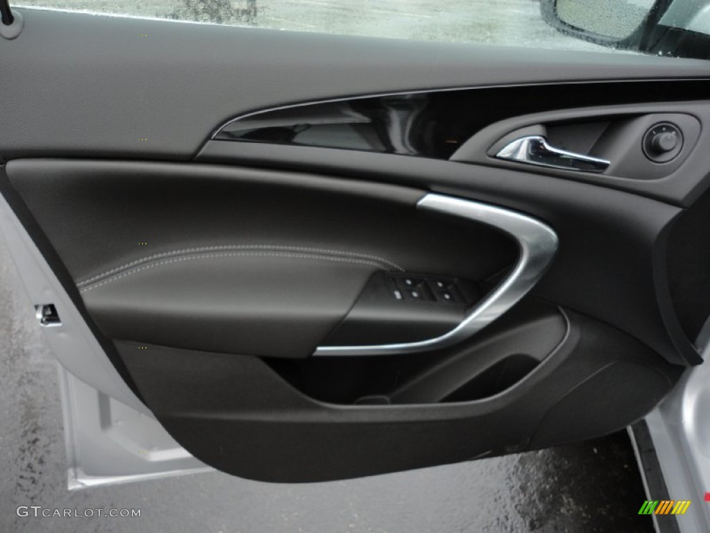 2011 Buick Regal CXL Ebony Door Panel Photo #54870587