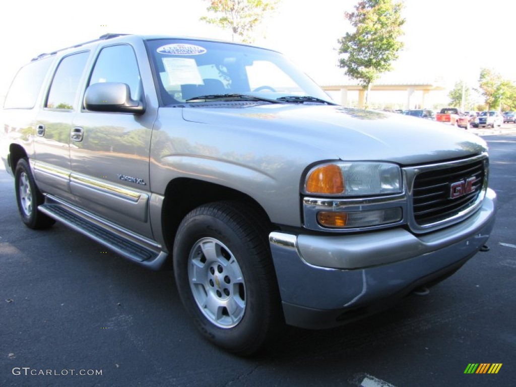2001 Yukon XL SLT 4x4 - Pewter Metallic / Neutral Tan/Shale photo #4