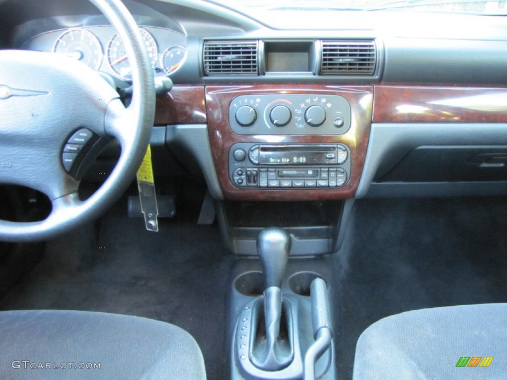 2002 Chrysler Sebring LX Sedan Dark Slate Gray Dashboard Photo #54871073