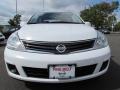 2010 Fresh Powder White Nissan Versa 1.8 S Sedan  photo #2