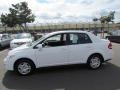 2010 Fresh Powder White Nissan Versa 1.8 S Sedan  photo #4