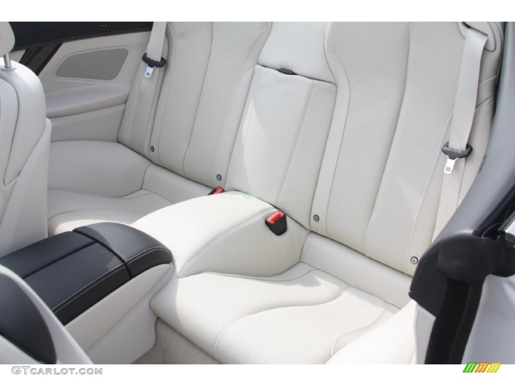 Ivory White Nappa Leather Interior 2012 BMW 6 Series 650i Convertible Photo #54874330