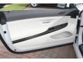 Ivory White Nappa Leather Door Panel Photo for 2012 BMW 6 Series #54874348