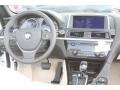 Ivory White Nappa Leather 2012 BMW 6 Series 650i Convertible Dashboard