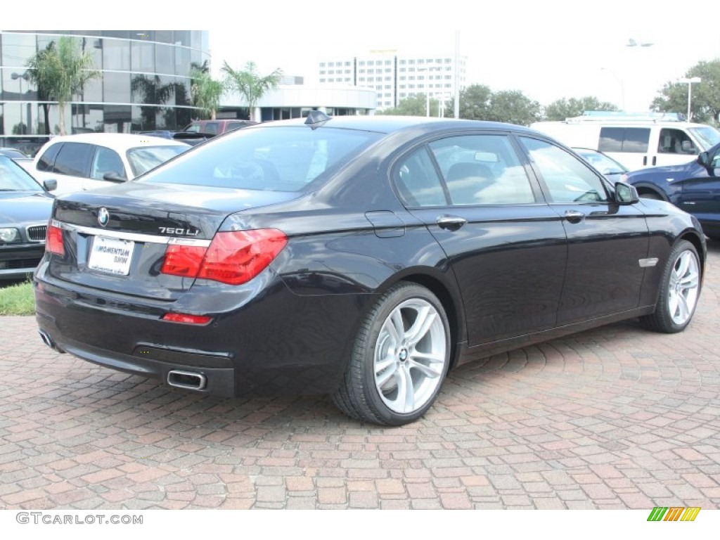 2012 7 Series 750Li Sedan - Carbon Black Metallic / Black photo #6