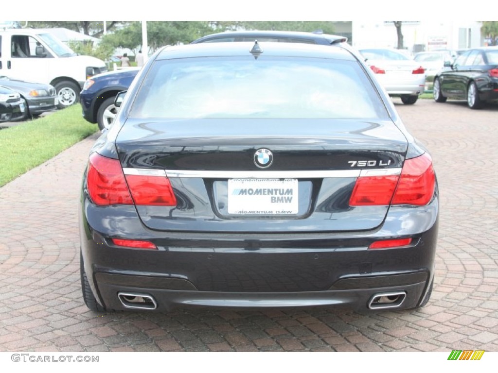 2012 7 Series 750Li Sedan - Carbon Black Metallic / Black photo #7