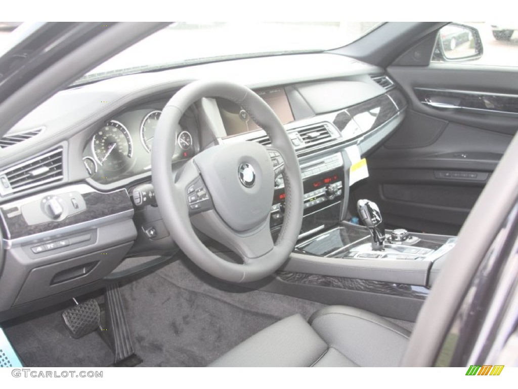 2012 7 Series 750Li Sedan - Carbon Black Metallic / Black photo #9