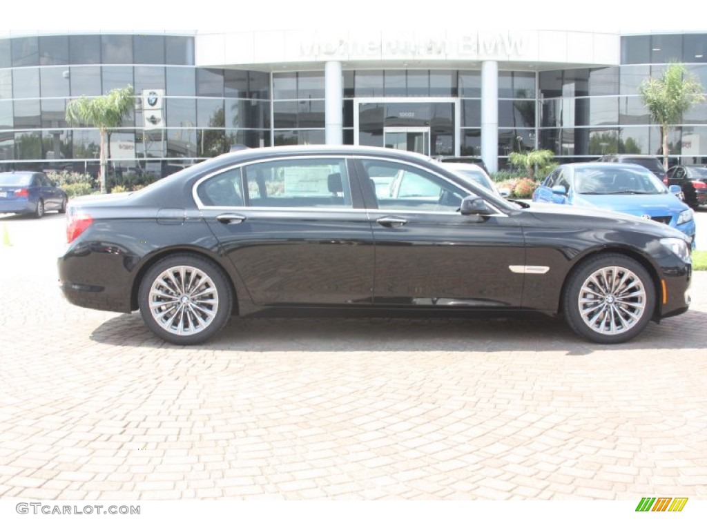 2012 7 Series 740Li Sedan - Black Sapphire Metallic / Black photo #3