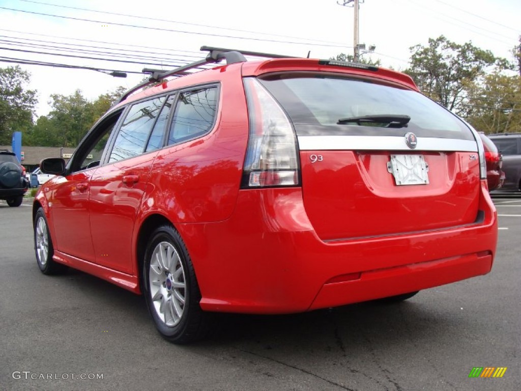 Laser Red 2008 Saab 9-3 2.0T SportCombi Wagon Exterior Photo #54875527