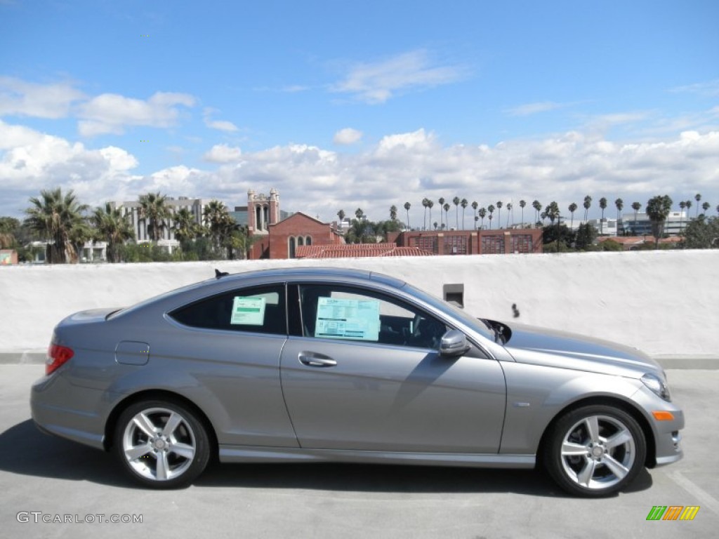 Palladium Silver Metallic 2012 Mercedes-Benz C 250 Coupe Exterior Photo #54876700