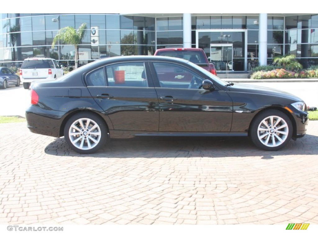 2011 3 Series 328i Sedan - Black Sapphire Metallic / Black Dakota Leather photo #3