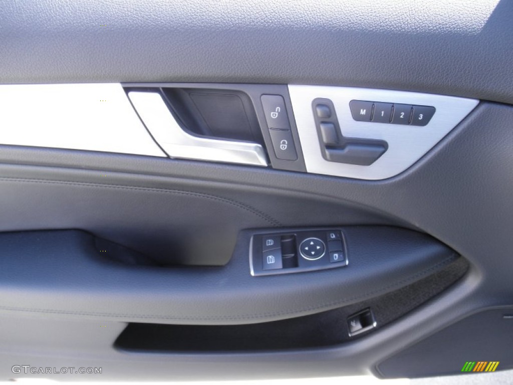 2012 Mercedes-Benz C 350 Coupe Black Door Panel Photo #54877102