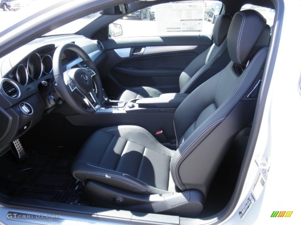 Black Interior 2012 Mercedes-Benz C 350 Coupe Photo #54877111