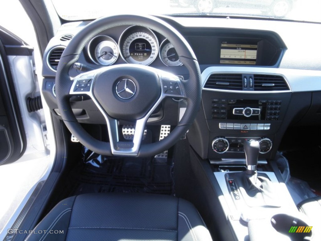 2012 Mercedes-Benz C 350 Coupe Black Dashboard Photo #54877127