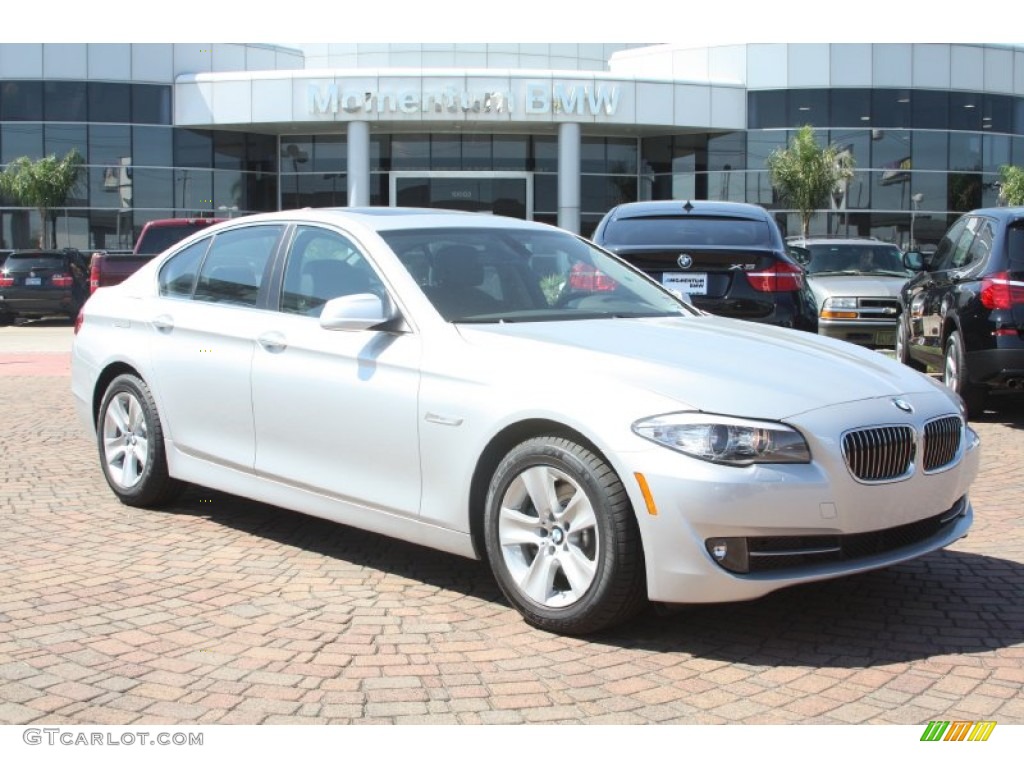 2011 5 Series 528i Sedan - Titanium Silver Metallic / Black photo #1