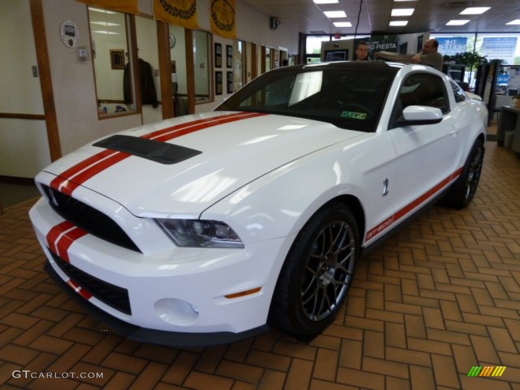 Performance White 2012 Ford Mustang Shelby GT500 SVT Performance Package Coupe Exterior Photo #54878140