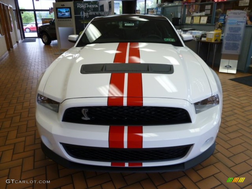 Performance White 2012 Ford Mustang Shelby GT500 SVT Performance Package Coupe Exterior Photo #54878149