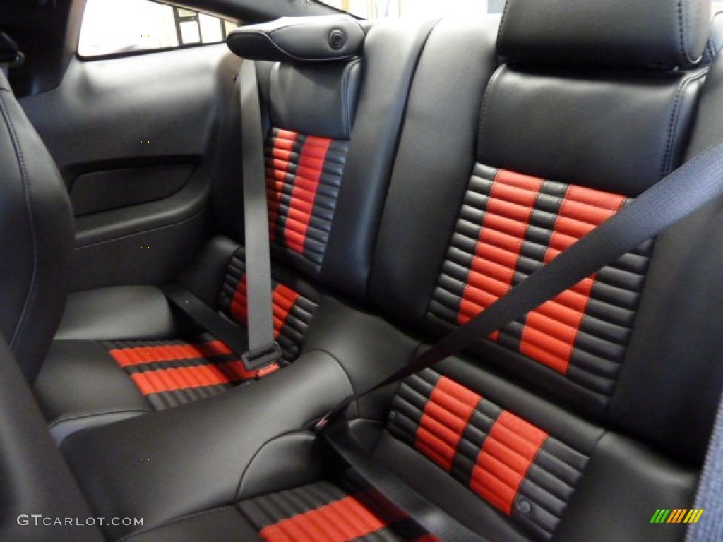 Charcoal Black/Red Recaro Sport Seats Interior 2012 Ford Mustang Shelby GT500 SVT Performance Package Coupe Photo #54878176