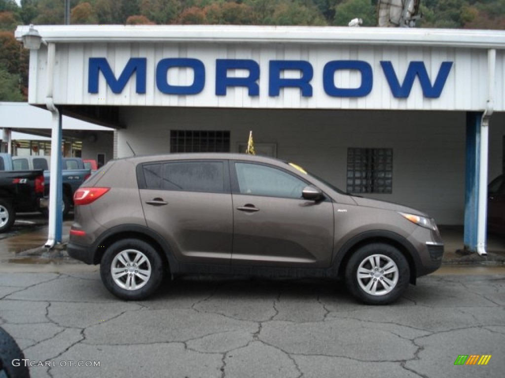 2011 Sportage LX AWD - Sand Track / Black photo #1