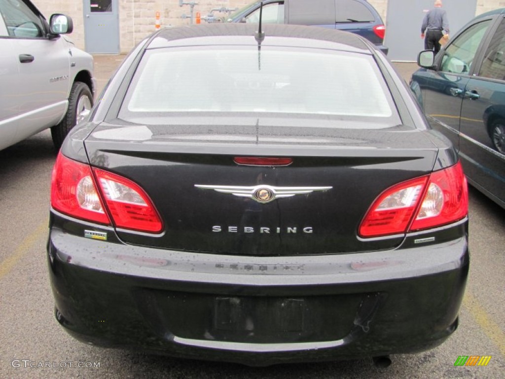 2008 Sebring Touring Sedan - Brilliant Black Crystal Pearl / Dark Slate Gray/Light Slate Gray photo #13