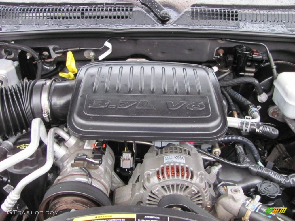 2005 Dodge Dakota SLT Club Cab 4x4 3.7 Liter SOHC 12-Valve PowerTech V6 Engine Photo #54879158